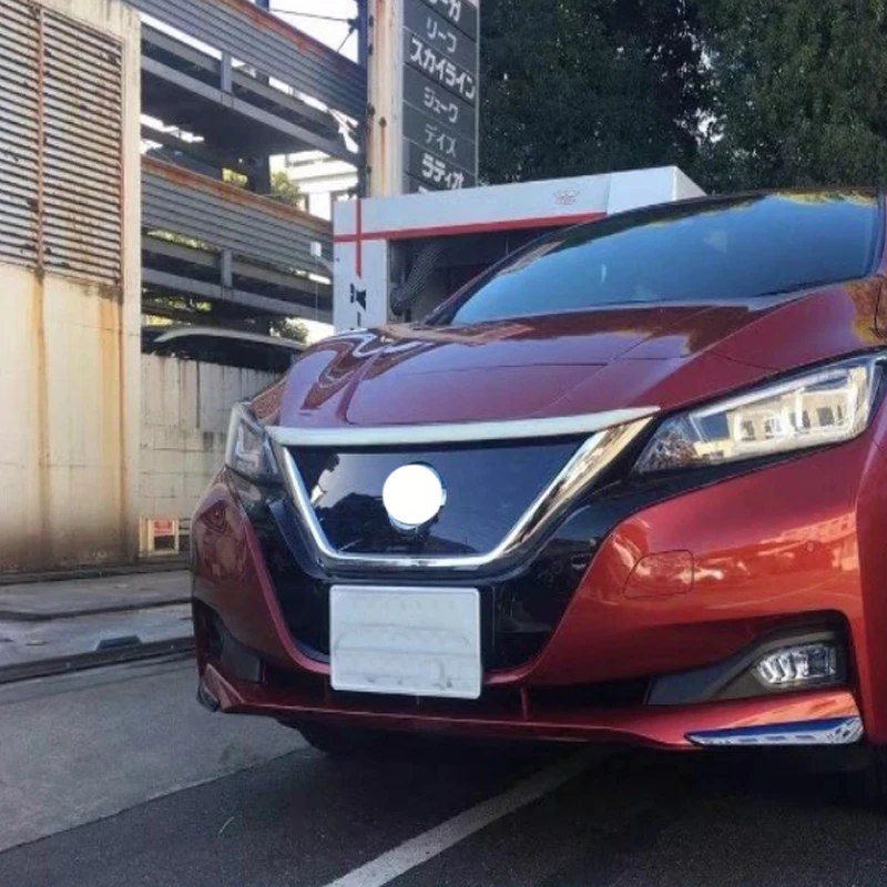 Подходят для Nissan Leaf ZE1 2017 18 19 20 2021 ABS Хромированная передняя решетка двигателя