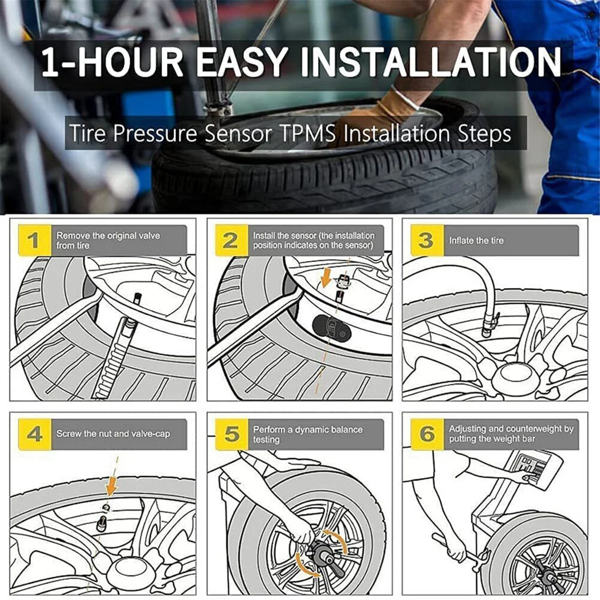 Система контроля давления в шинах 6F2Z-1A189A датчик для Ford Explorer Edge 2006-2010