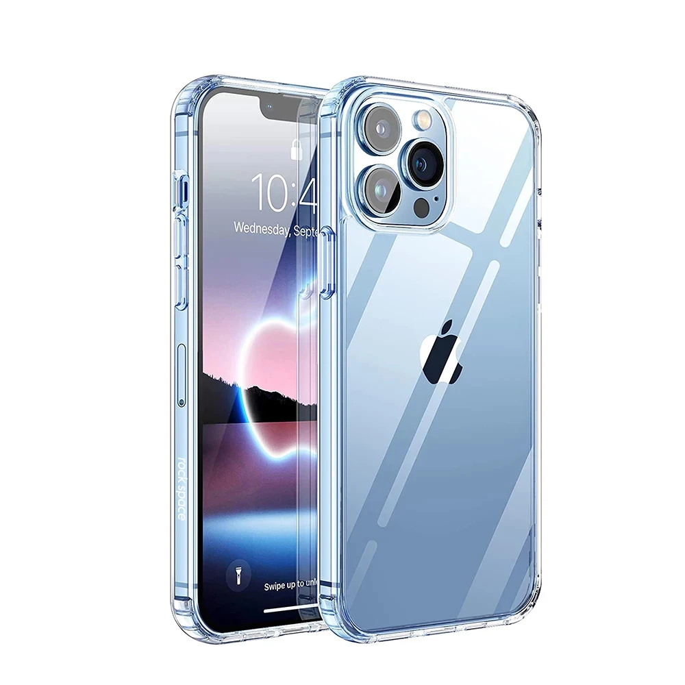 

Luxury Ultra Thin TPU Transparent Case for iPhone 13 Pro Max Cover Clear Shockproof Protective for iPhone 13 Mini Capa Plain
