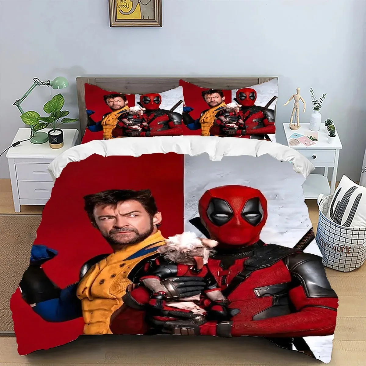 Deadpool printed 3D Wolverine Bedding Sets Anime bed supplies set duvet cover comforter bedding