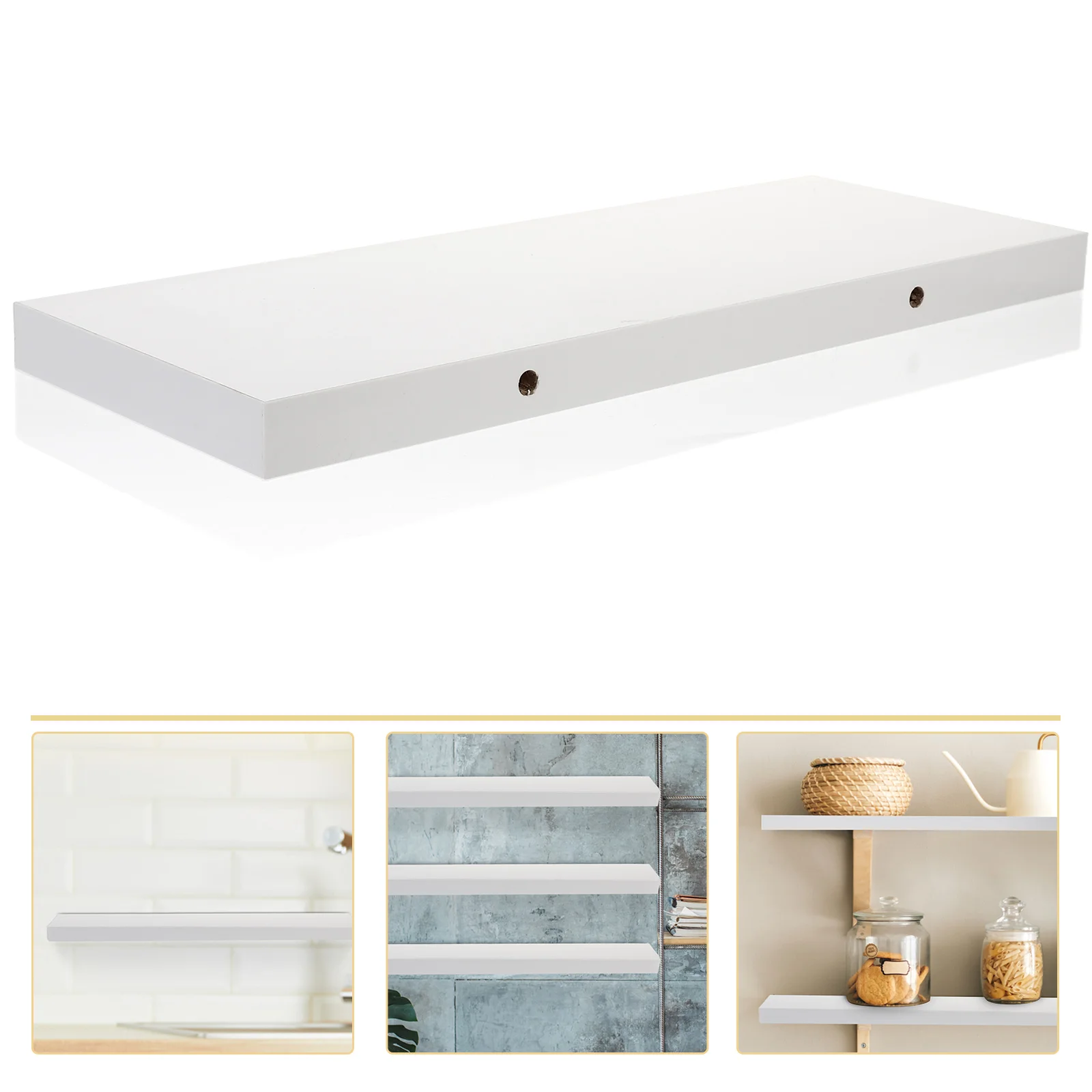 

Farmhouse Display Office Wooden Thicken Shelf Bathroom Shelves Book Book Wood Trim Small Shelf Wall Shelf