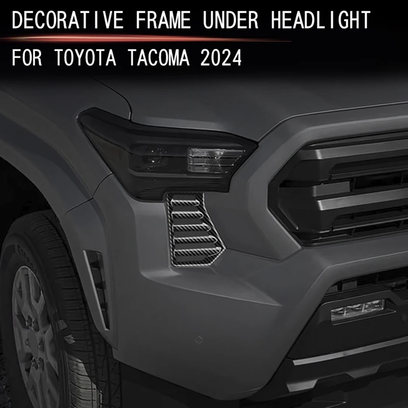 Автомобильная передняя фара под крышкой отделка для Toyota Tacoma 2024 воздухозаборная