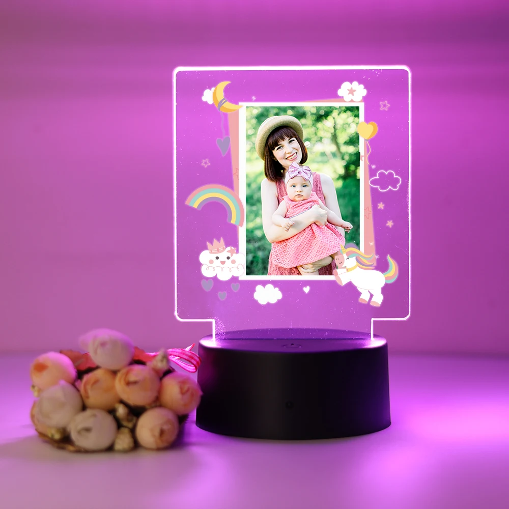 Персонализированная Популярная Настольная лампа LOVE на заказ акриловые ночные