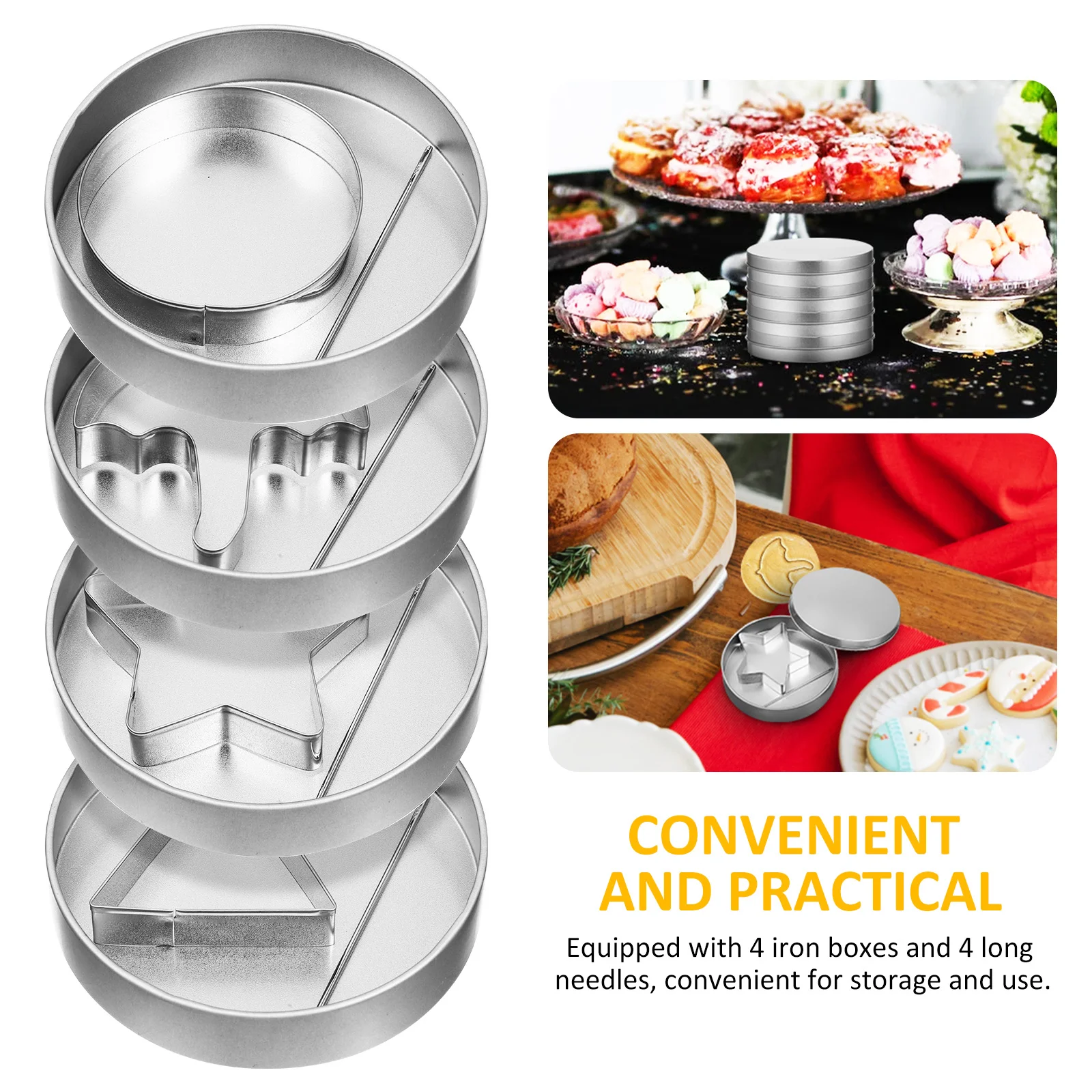 Форма для сахарного печенья в форме сотового гане набор Carver Candy Baby