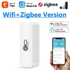 Смарт-датчик температуры и влажности Tuya Smart ZigBee 3,0, работает с приложением Alexa Google Home Smart Life и т. Д.