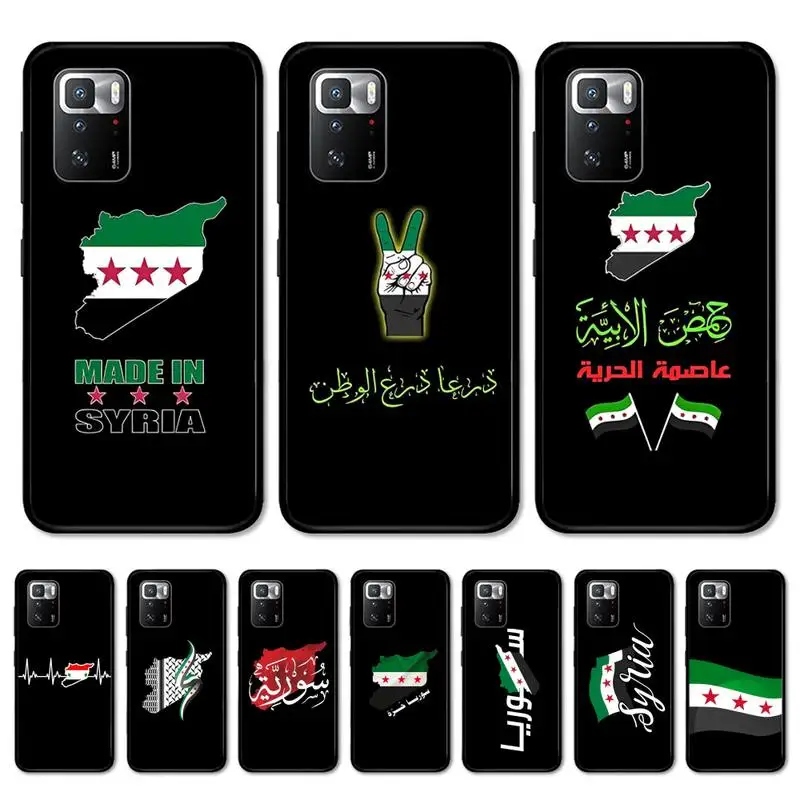 

Syrian Revolution Flag Phone Case for Redmi 5 6 7 8 9 A 5plus K20 4X S2 GO 6 K30 pro