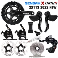 sensah empire 2x11 speed 22s road bike groupset shifter derailleurs crankset cassette chains brake for bicycle 5800 r7000 new