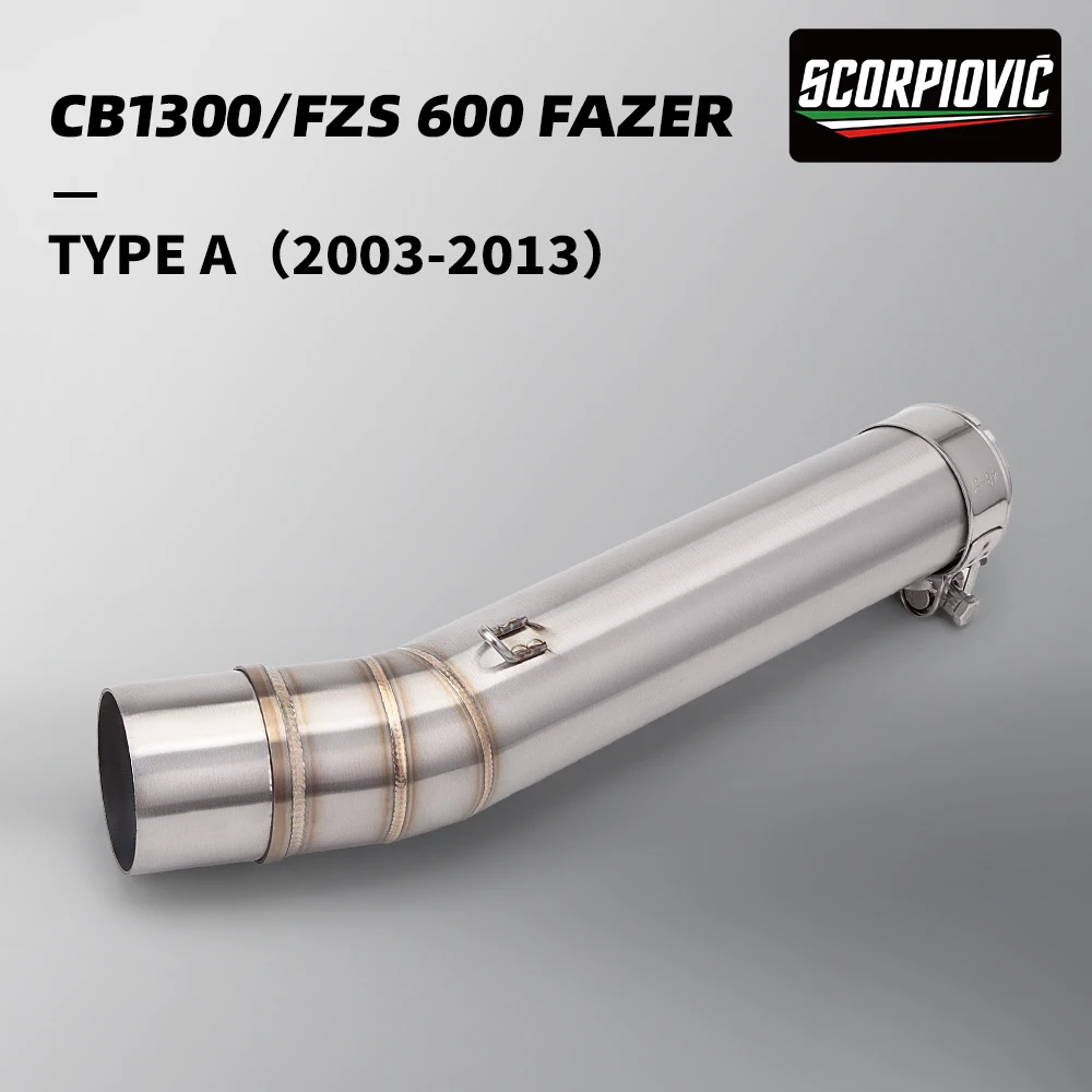 

Выхлопная труба мотоцикла, средний глушитель для FZS 600 Fazer 1998-2003 годов для CB1300 2003-2013 FZS600