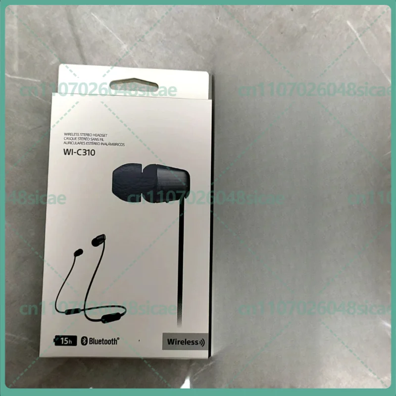 Фото Беспроводные Bluetooth-наушники-вкладыши WI-C200 WI-C310 WI-XB400 с шейным креплением, стерео, для спорта и бега, с микрофоном, для Sony №1