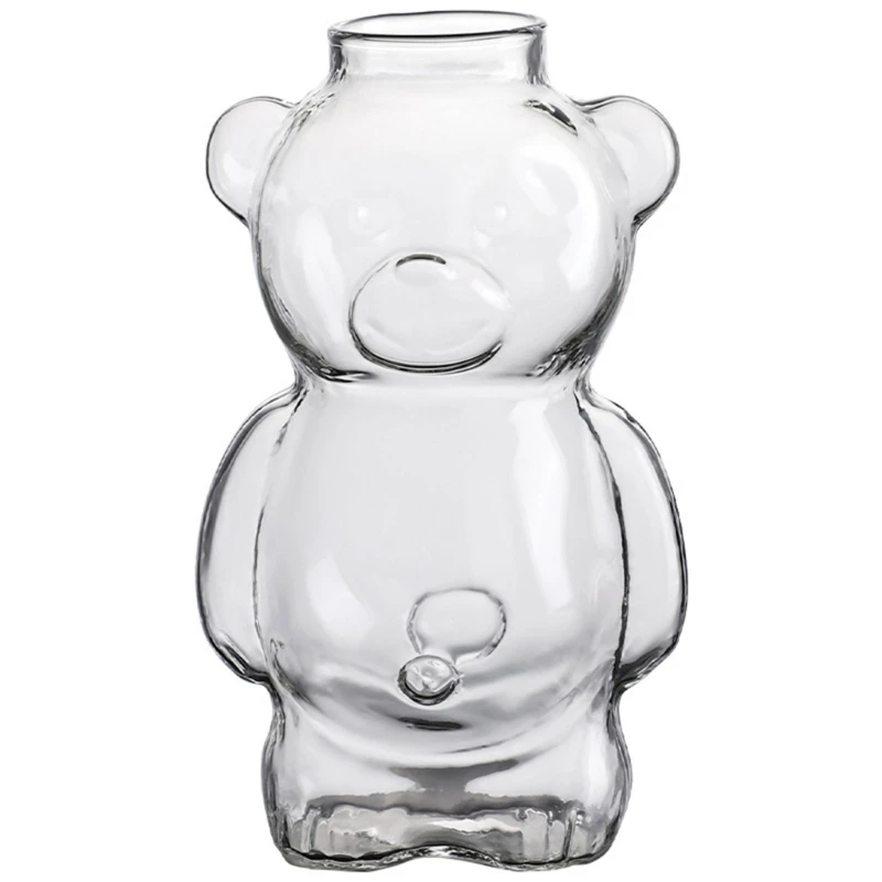 

Bear Shaped Cocktail Glass Cup Transparent Beer Drinks Glassware for Homes Bar Dropship