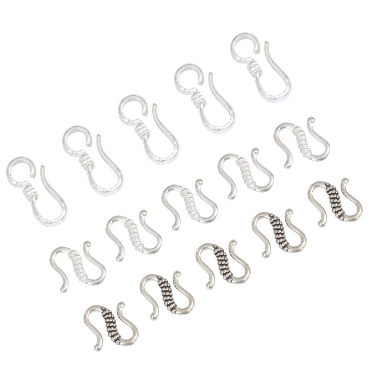 

40 Pcs Pure Copper Hangers Heavy Duty Metal S- Shaped Wire Hook Bracelet Jewelry Clasp Accessories for handbags