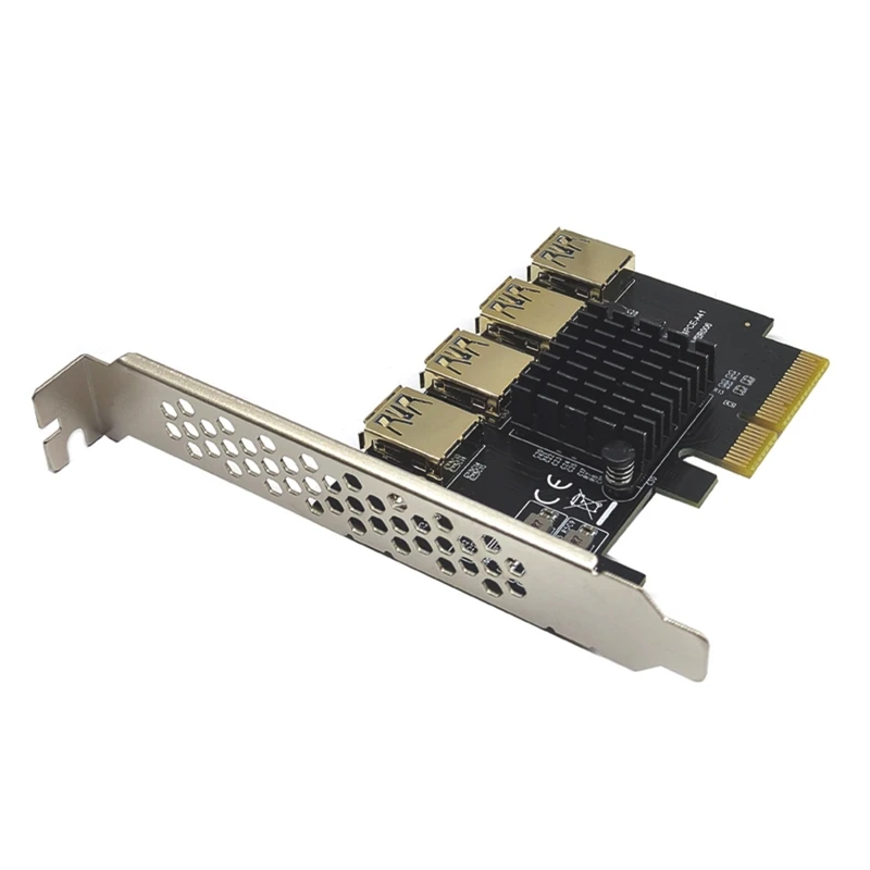 XX9A Плата расширения PCI-E Райзер 4X до 4 USB3.0 16X слот графическая карта Внешний адаптер