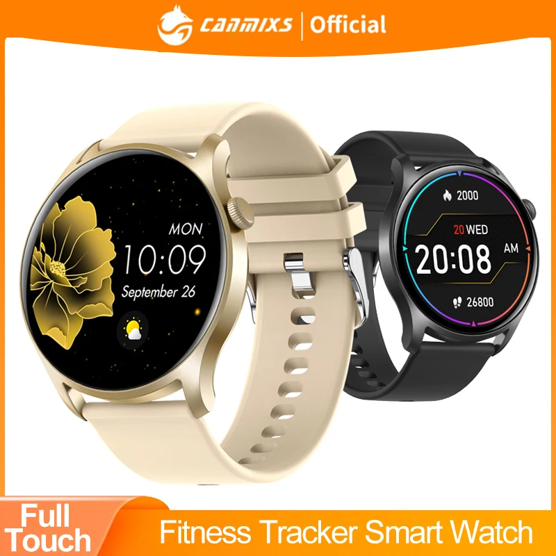 

CanMixs KC08 Smart Watch Women Full Touch Screen Fitness Tracker IP67 Waterproof Bluetooth Smartwatch Men For Android iOS Phone