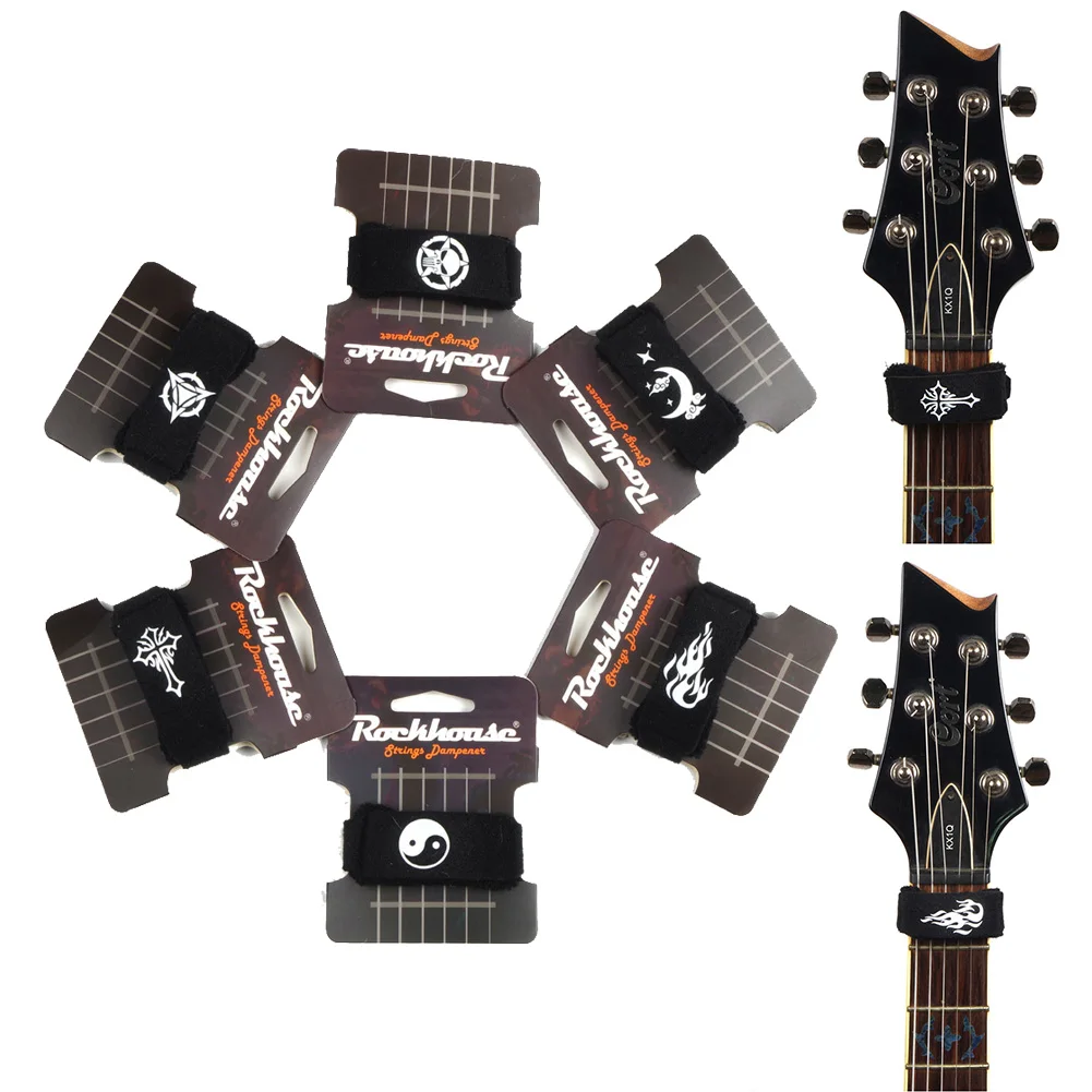 

Acoustic Electric Guitar Bass Fretboard Muting Fret Mute Dampeners String Wraps For Guitars Basses Other Stringed Instruments