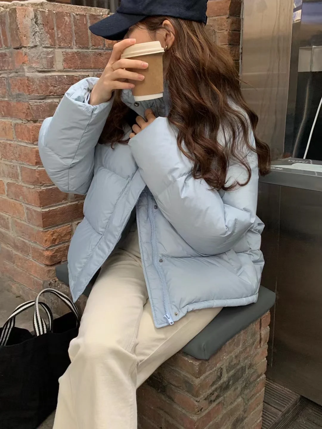 Women 2023 Winter Fashion Duck Down Coat Short Jacket Parkas Stand Collar Thick Warm Clothes for Ladies Female Plus Big Oversize