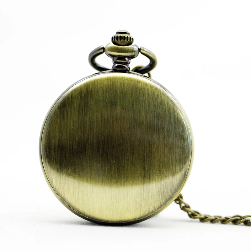 Fashion Mechanical Pocket Watch Carved Vintage Roman Numerals Display Belt Chain Pendant Clock Men's Ladies Gift