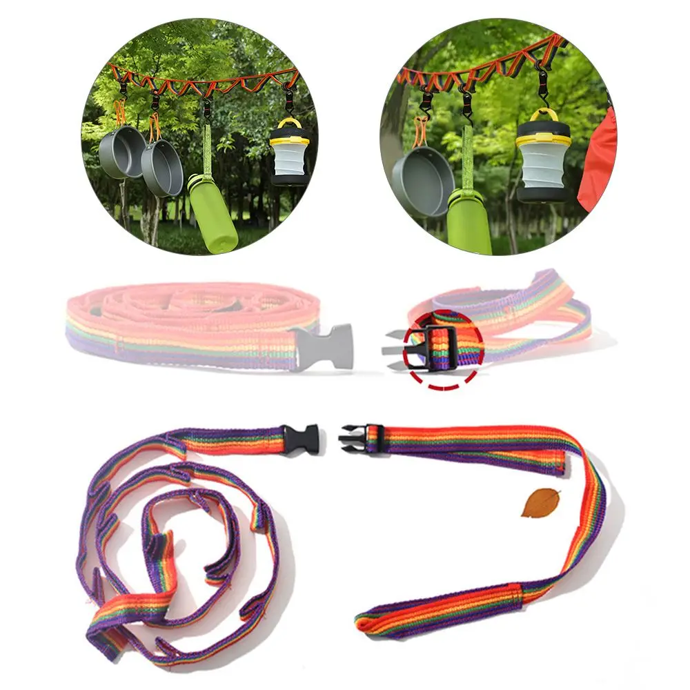

Outdoor Camping Lanyard Tent Rope Clothesline Tent Accessories Storage Strap Hanging Rope