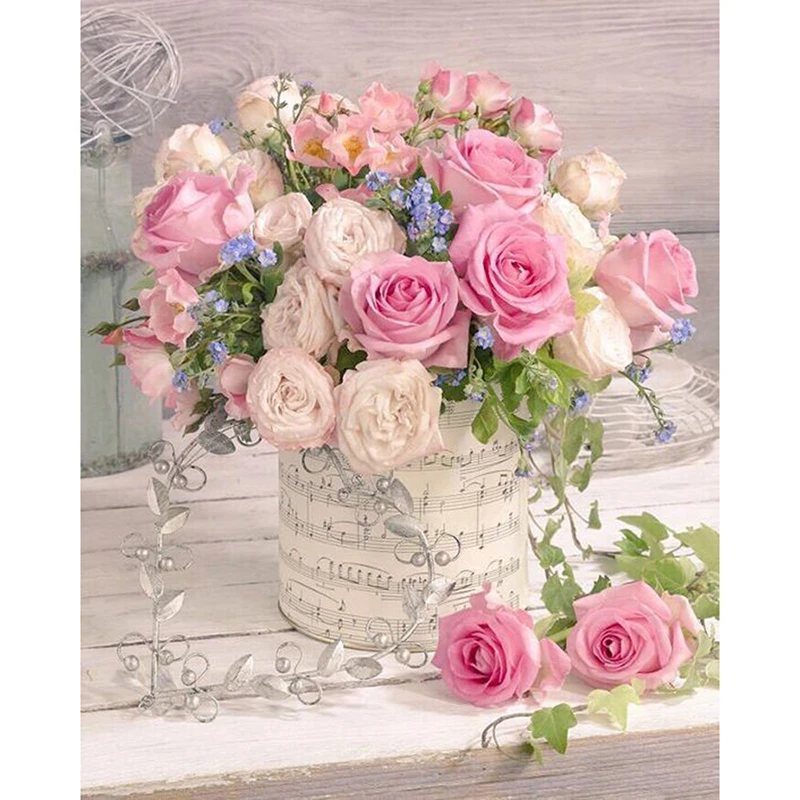 

Алмазная вышивка картины 5D «Розовая роза» набор «сделай сам»