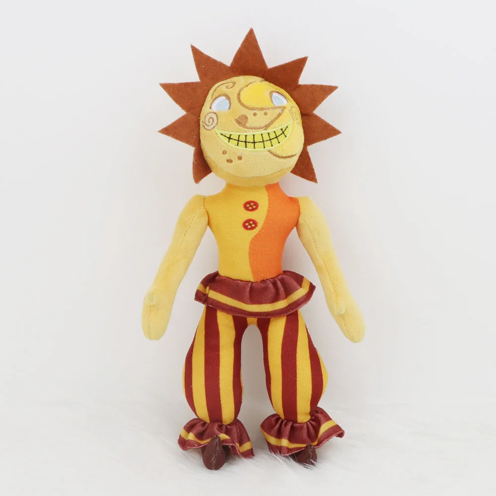 

32cm Sunrise Plush Toy Soft Stuffed Horror Game Toy Sundrop Plushie Toy Cute Clown Doll Kids Birthday Christmas Gift Toys