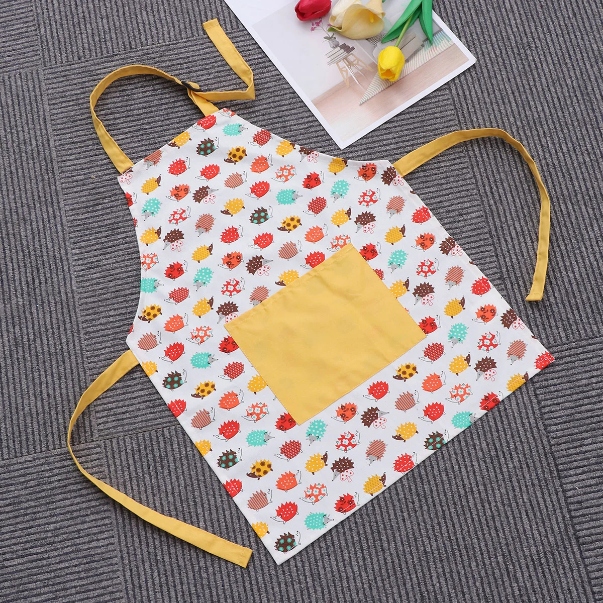 

Hanging Neck Apron Overol Para Niño Pinafore Overalls Boys Cooking Bib Adjustable