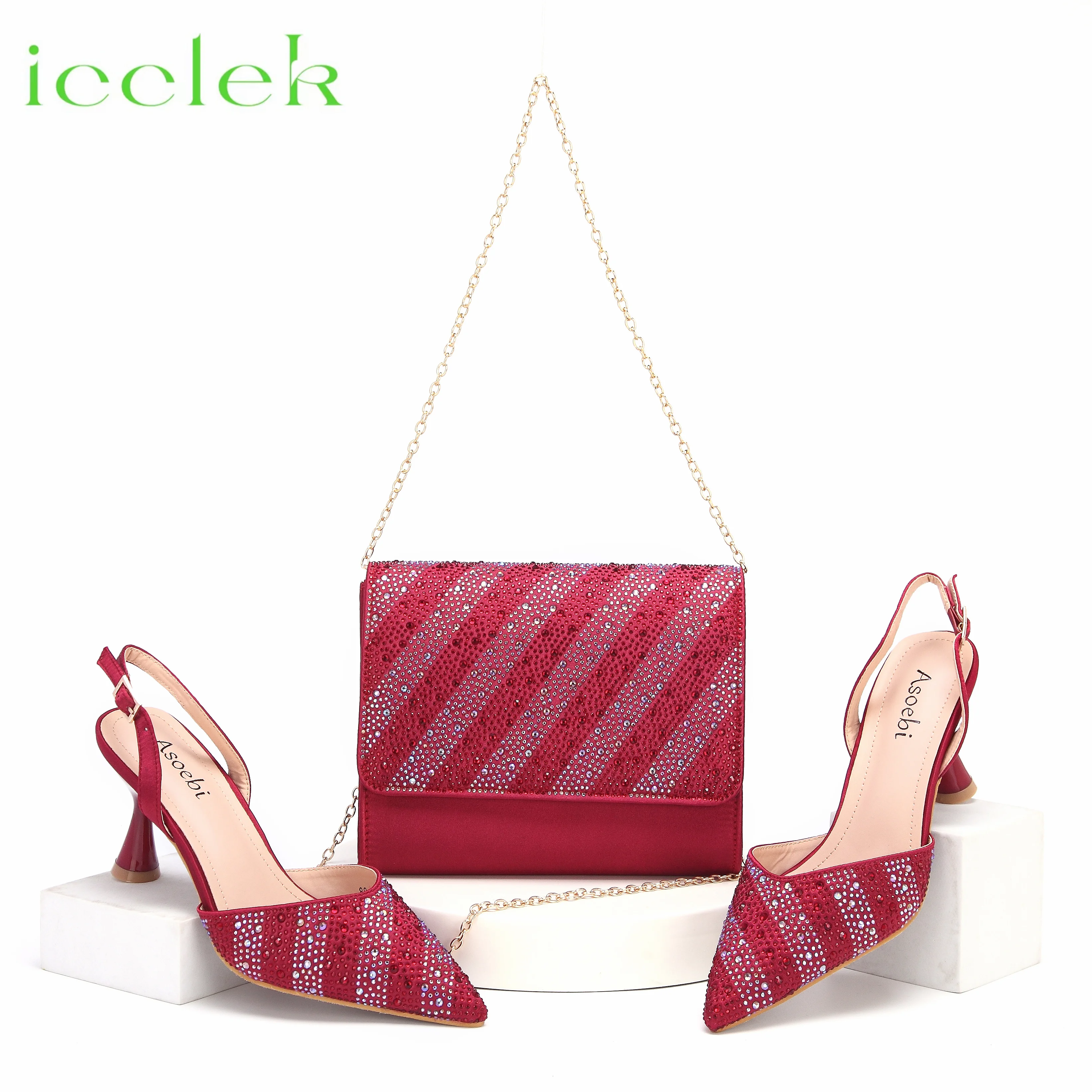 Новое поступление 2024 Винный Цвет зрелый дизайн заостренный носок Дамская обувь