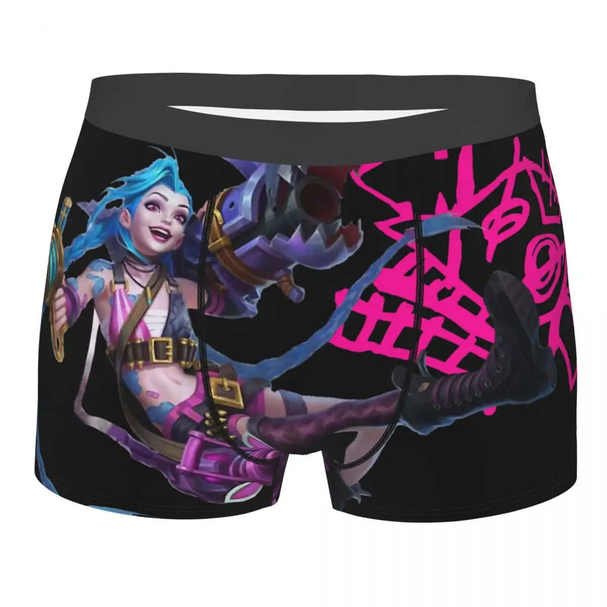 

Jinx League of Legends Arance Underpants Breathbale Panties Man Underwear Sexy Shorts Boxer Briefs