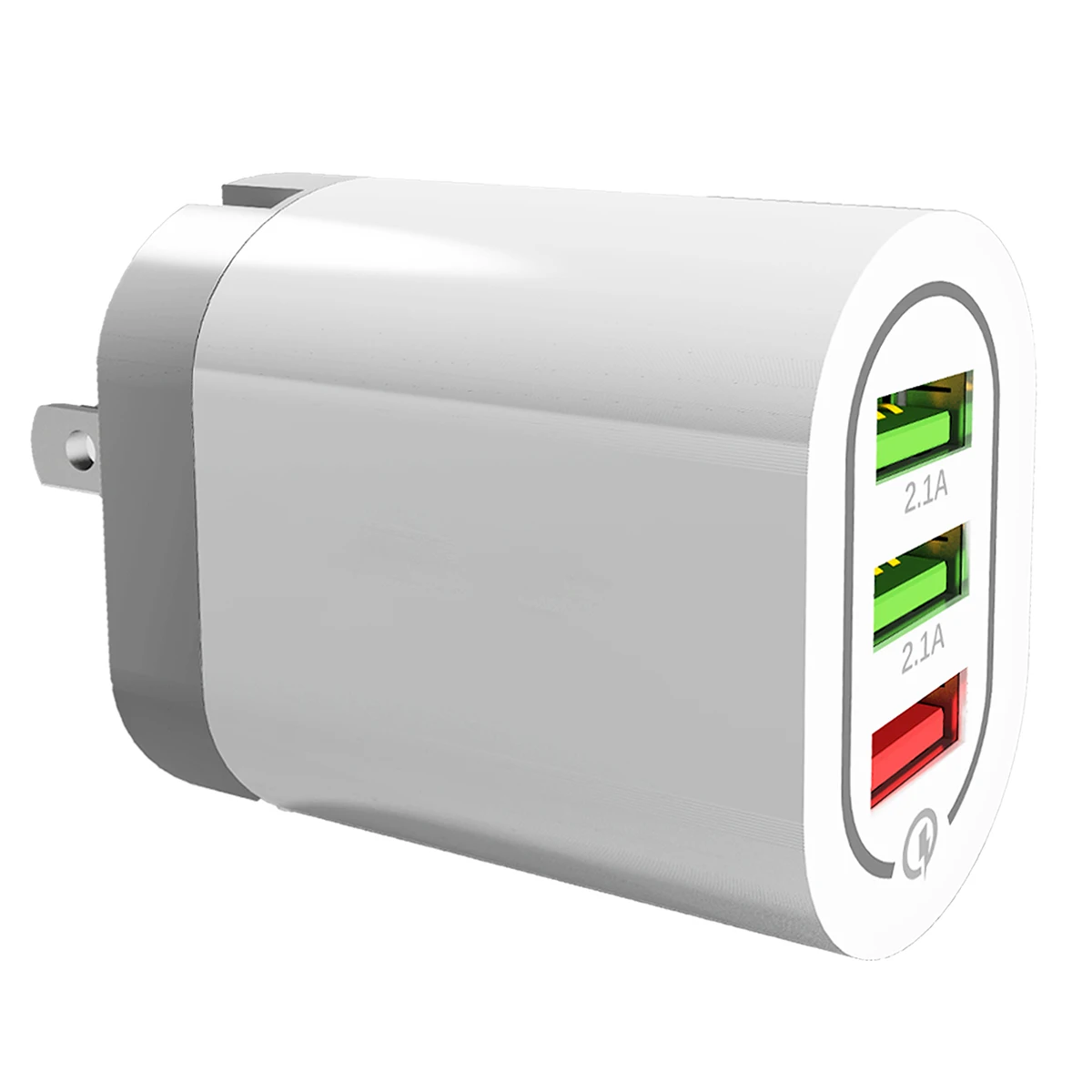 

3-Port USB Charger Quick Charge 3.0 + 5V 2.4A Fast Charging Charger Adapter 3-Port USB Charger 3-Port USB Charger 3-Port USB