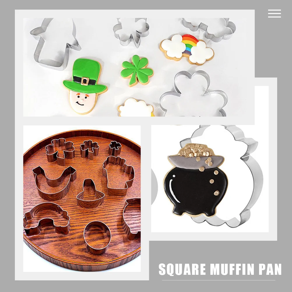 8 шт. формочки для печенья на день Святого Патрика печенье объемный бумажный