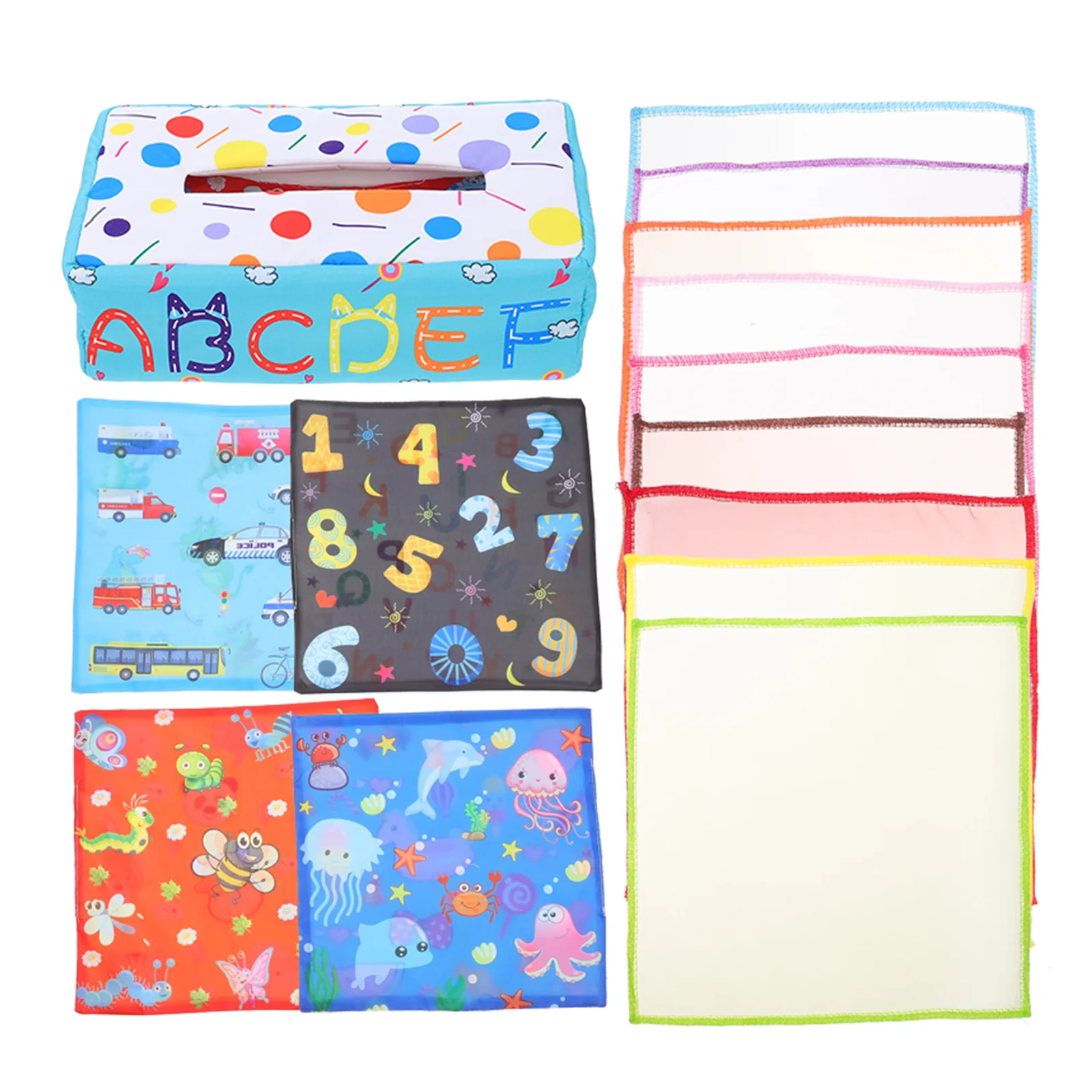 

1 Набор детских тканевых когнитивных игрушек, мультяшная фотография