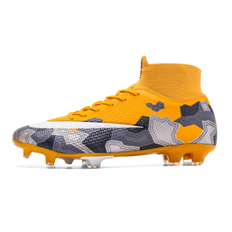 High Ankle Man's Soccer Shoes Long Spikes Sneakers Breathable Football Boots Women Futsal Football Shoes Outdoor Cleats For Men