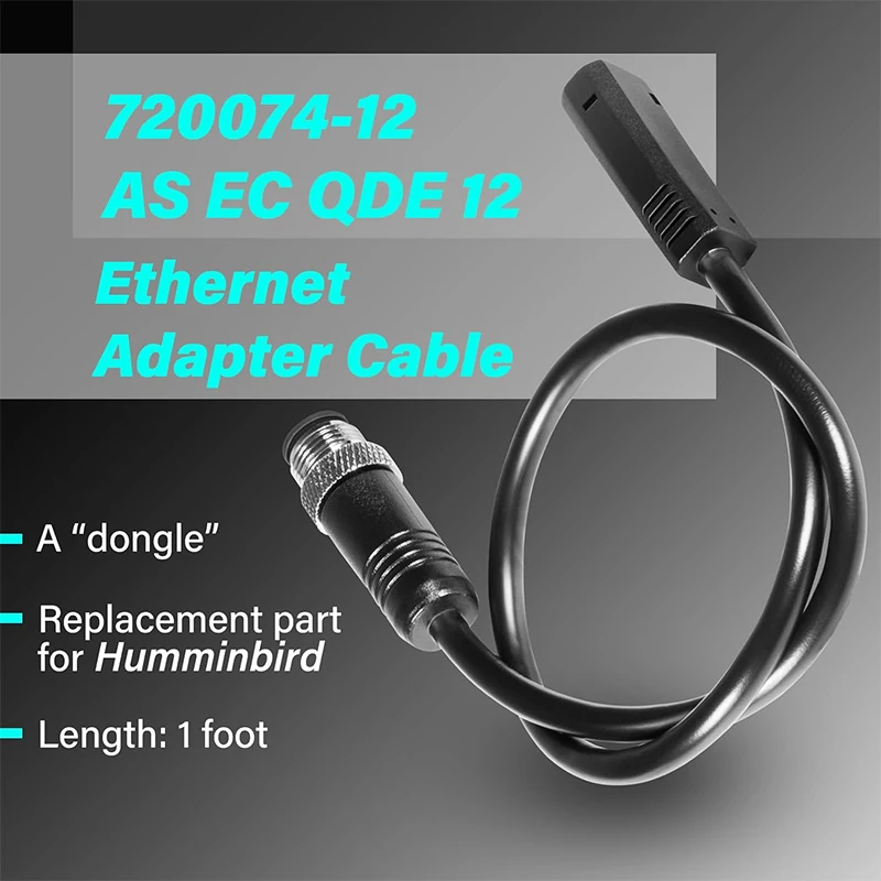 Фото Кабель-адаптер Ethernet 720074-12 AS EC QDE 12 для моделей Humminbird Helix 7, Helix 8, Helix 9, Helix 10, Helix 12, Helix 15 №2