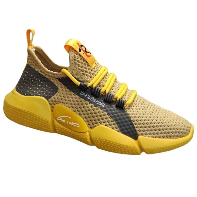 Мужские кроссовки для бега черные сетчатые дышащие повседневная обувь на