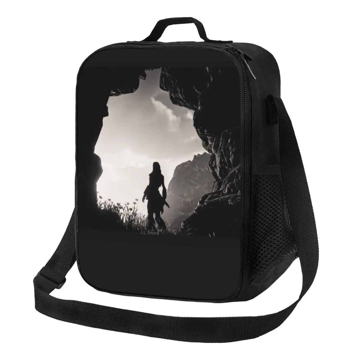 

Aloy In Cave Lunch Bag with Handle Horizon Forbidden West Food Cooler Bag Beautiful Cooling Beach Thermal Bag