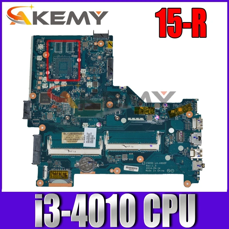 

775395-001 775395-501 775395-601 ZSO50 LA-A992P для HP 15-R материнская плата для ноутбука с искусственным процессором