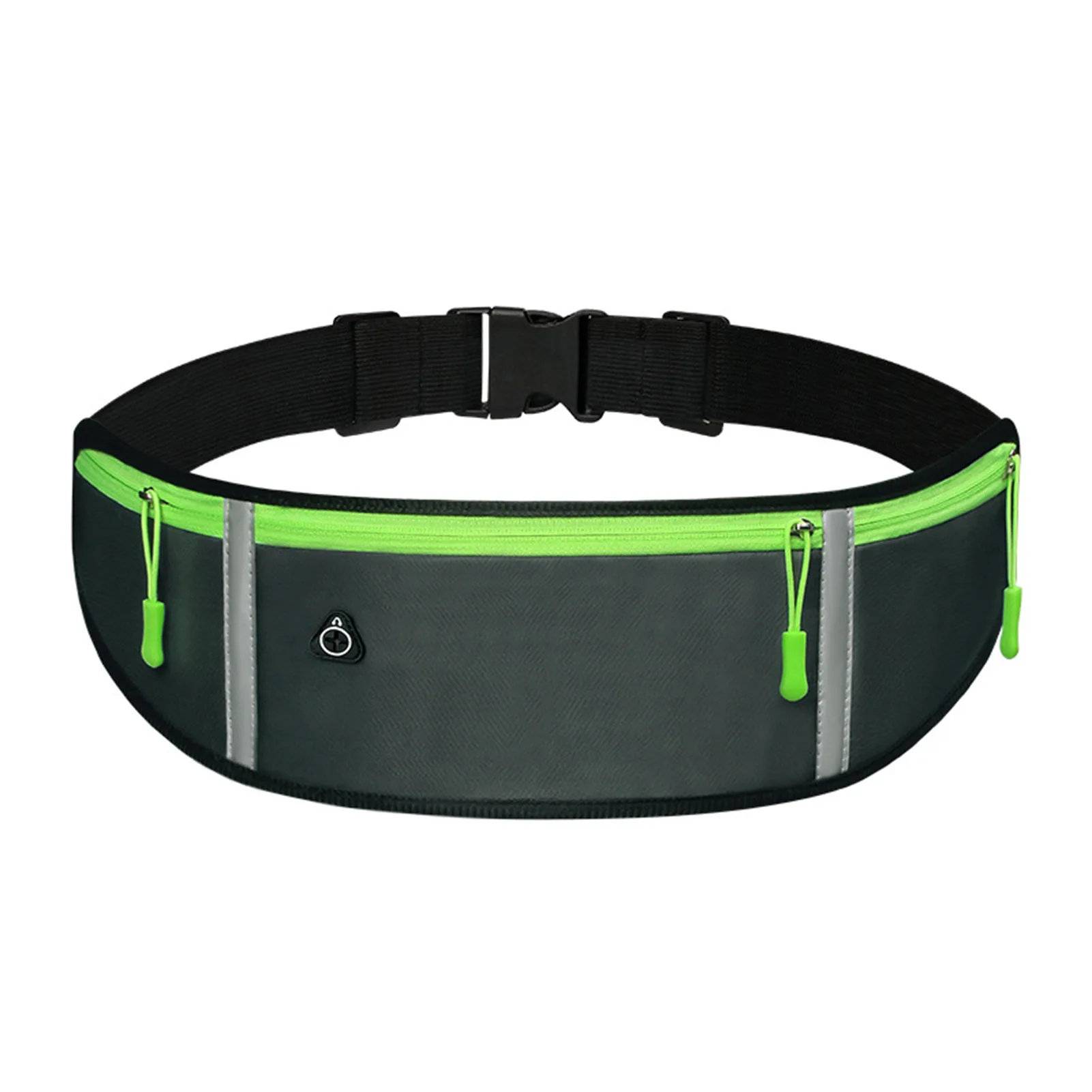 

Waist Pack Bag for Men Women Reflective Belt Bag with Adjustable Strap Zipper Closure Quick Release Buckle