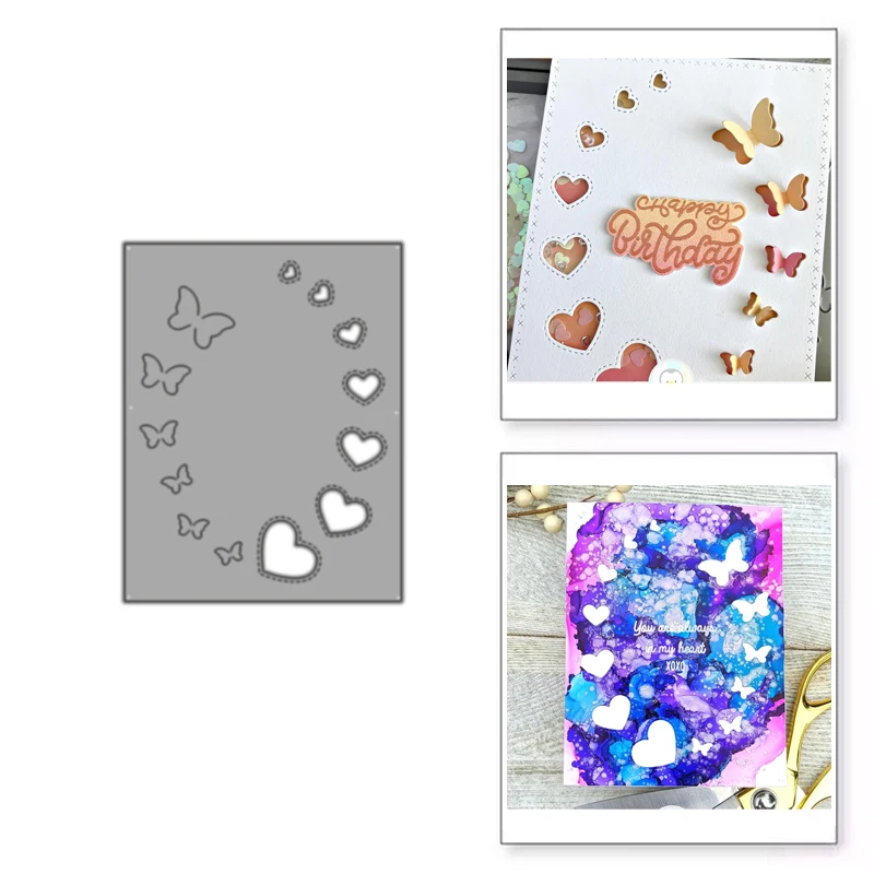 

Butterfly Love Box Metal Cutting Dies for Scrapbooking New 2022 Cut Stencil Handmade DIY Card Make Mould Model Craft Decoration