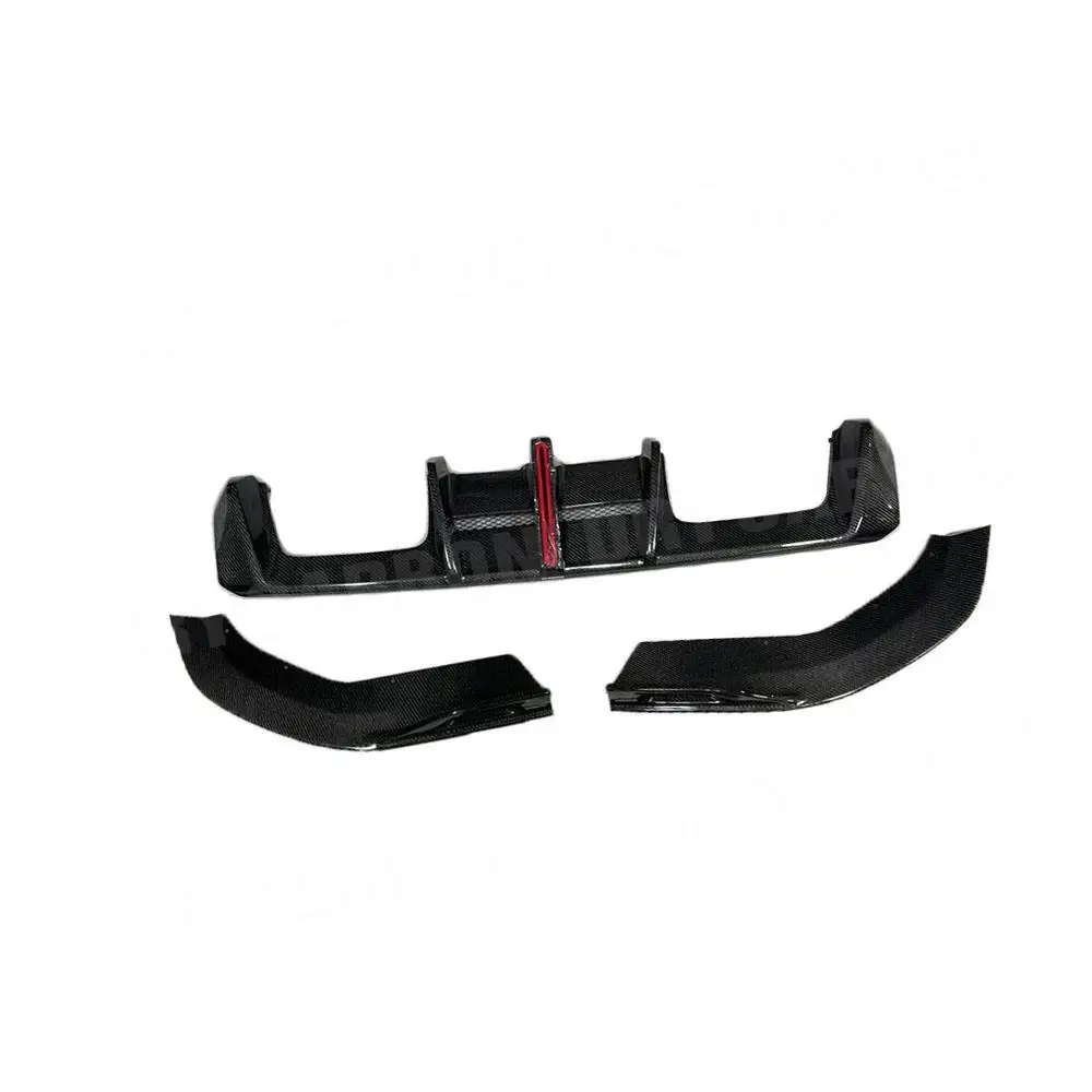 Задний диффузор из сухого углеродного волокна спойлер со светодиодной