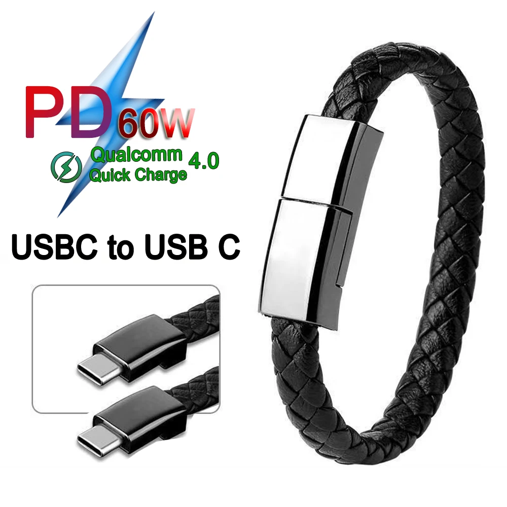 

Кабель для быстрой зарядки BAECOAR PD60W с USB C на USB C, 4 мини-кабеля PD 20 Вт для iPhone 14 13 12 Pro Max, быстрая зарядка