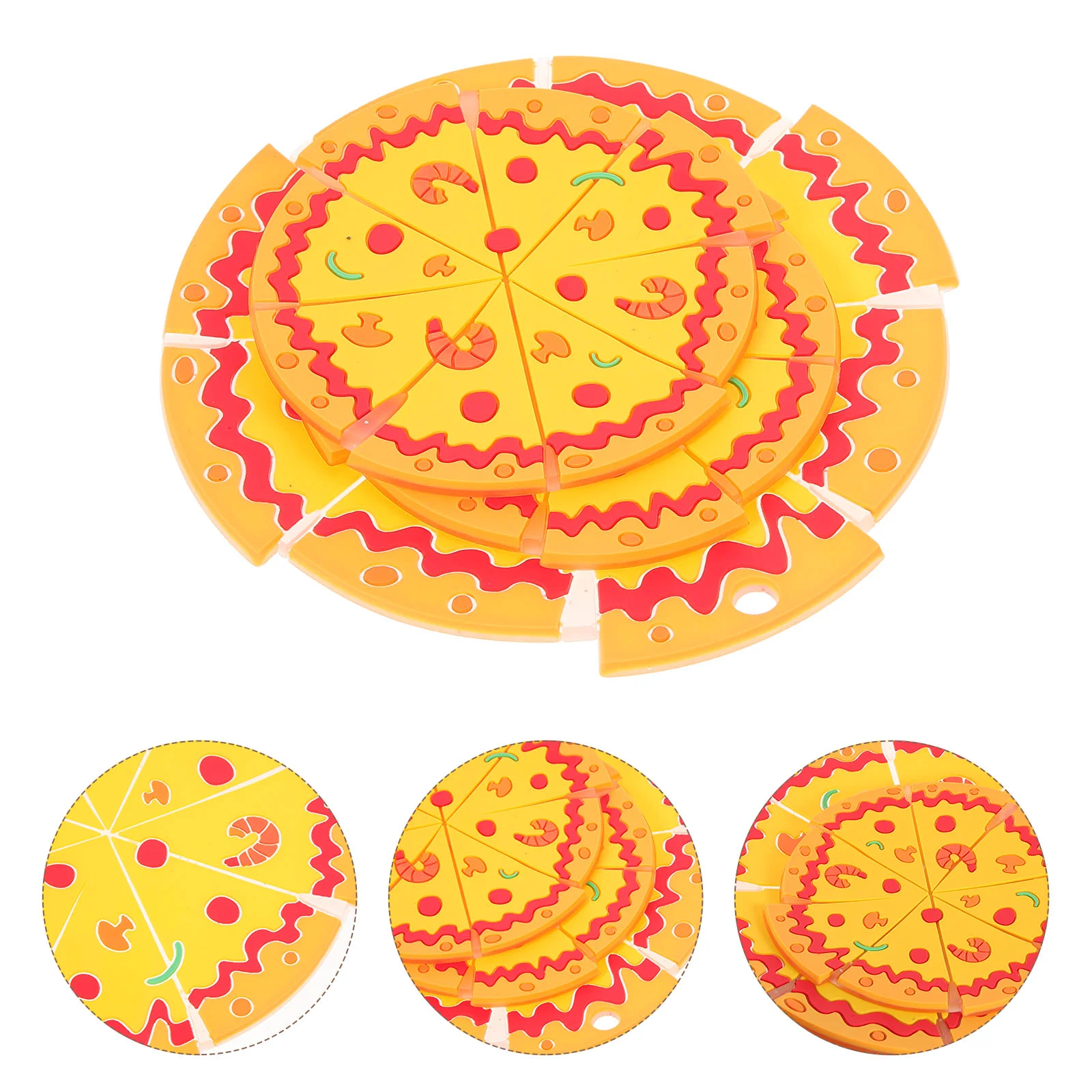 

3 Pcs Pot Mat Coasters Drinks Cup Pad Tea Mug Decorative Multipurpose Plastic Mats