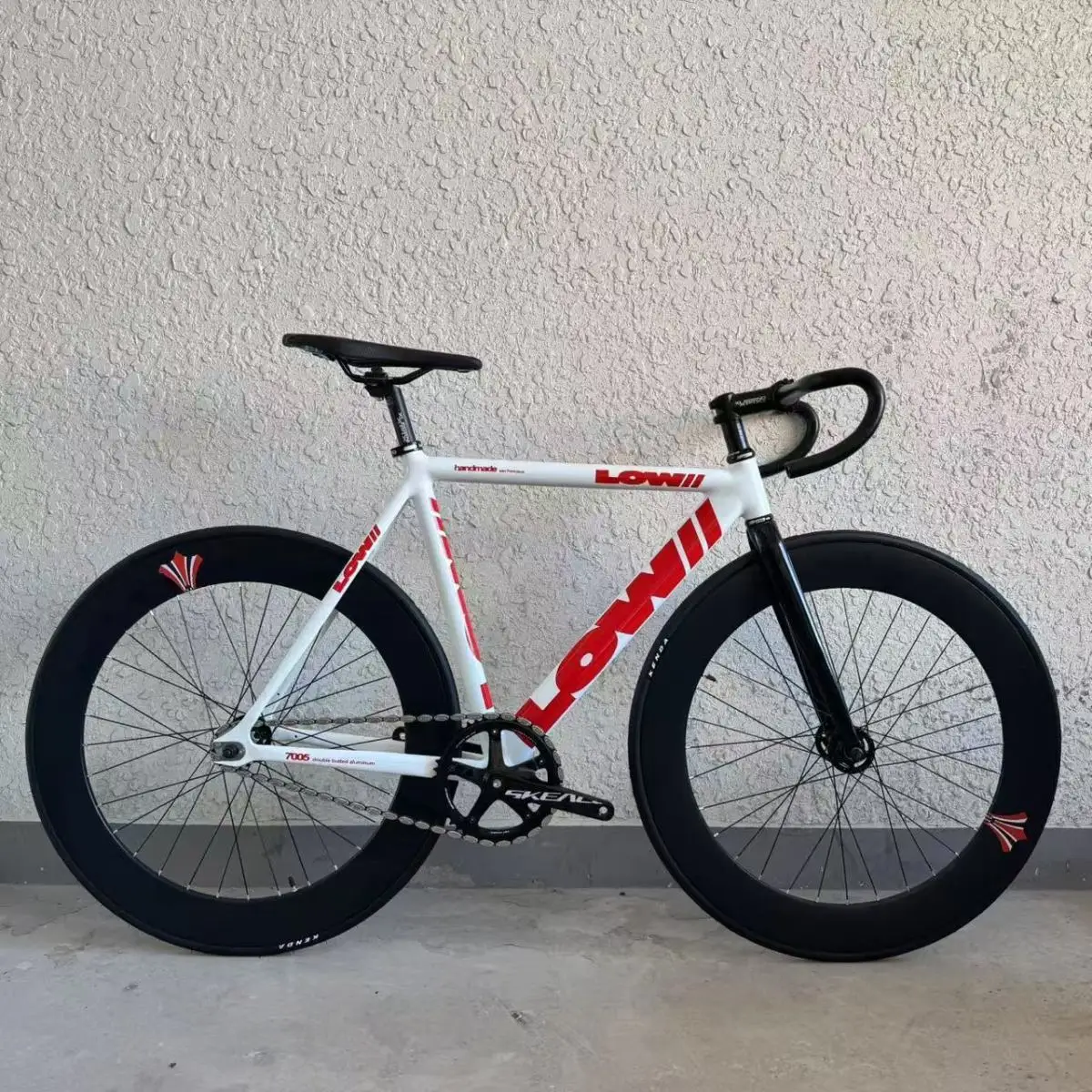 Фото 53/55/58 см велосипедная рама из алюминиевого сплава и передняя вилка Fixie Bike с фиксированной передачей велосипед 49T Spider Chianwheel 70 мм обод из алюминиевого сплава №3