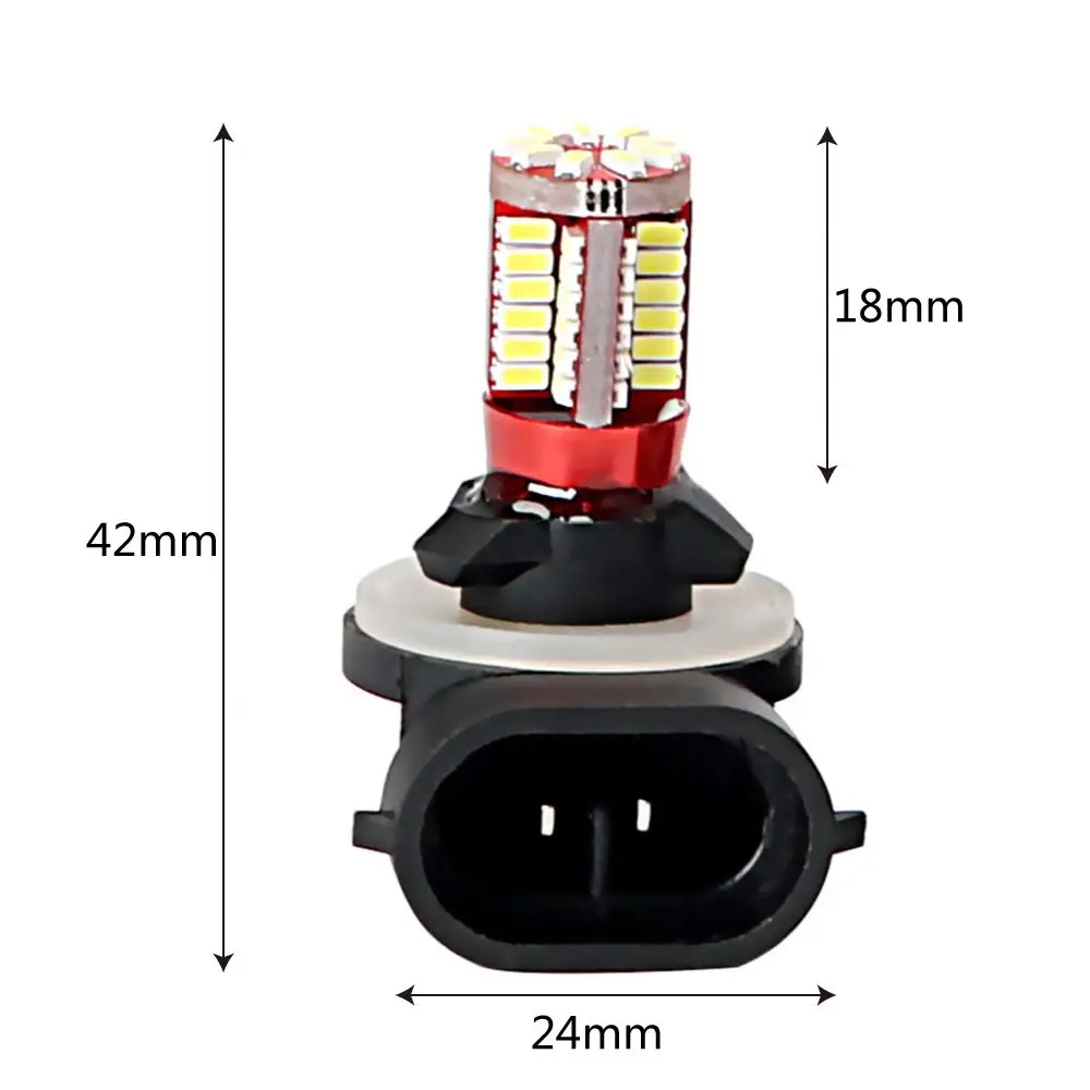 H27 881 H27W 862 886 894 896 898 57 smd 3014 Светодиодные Автомобильные передние противотуманные