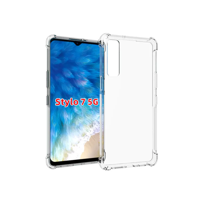 For LG Stylo 7 5G Airbag Shockproof Case Transparent Impact 