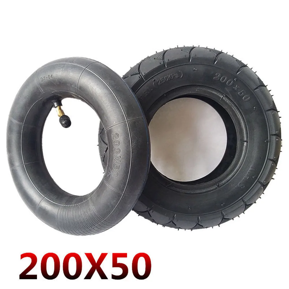 

200x50 Electric Scooter Tyre Tire High Quality Rubber Inner Tube Bent Valve For 8x2 Tyre Razor Wheel Electric Scooters Accessory