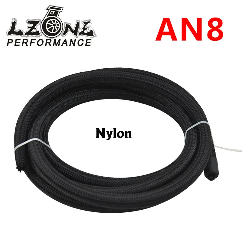 LZONE-8 AN Pro's Lite Черный гоночный шланг Топливо-масляная линия 350 PSI 5 метров JR7313
