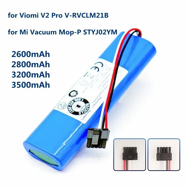 Литий-ионный аккумулятор 14 4 В 2600 мАч 18650 для Viomi V2 Pro V-RVCLM21B и Mi Vacuum Mop-P STYJ02YM