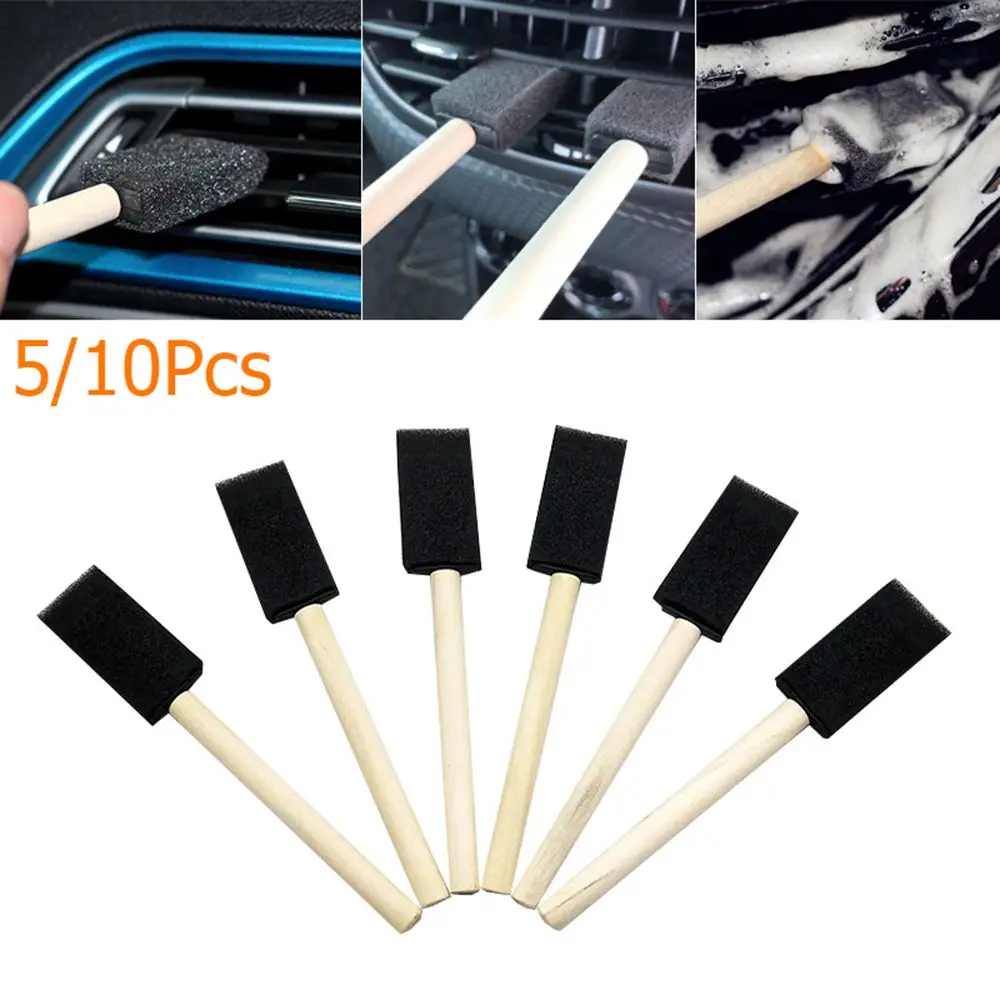 

5/10Pcs Practical Sponge Keyboard Clean Car Cleaning Brush Vent Outlet Air Conditioner Dust Cleaner