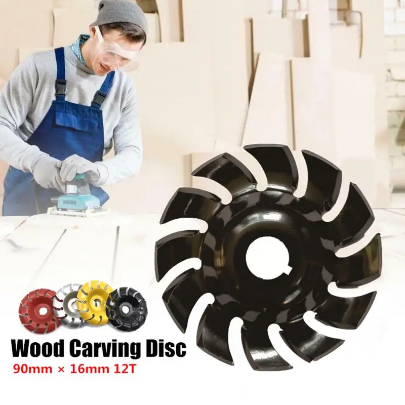 

Wood Carving Disc 90mm 12T Woodworking Angle Grinding Wheel Manganese Steel Sanding Shaping Tools For Angle Grinder