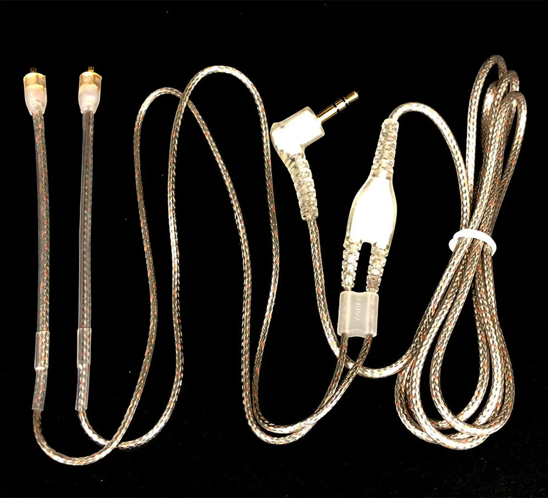 Для Shure SE215 SE315 SE425 SE535 аксессуары для наушников 1 6 м прозрачный съемный аудиокабель