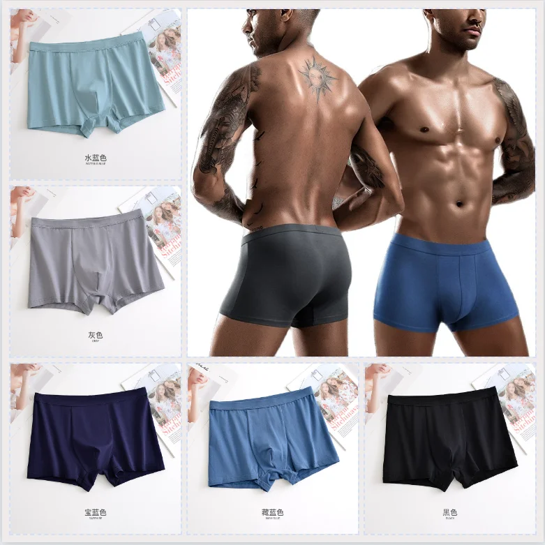 

2022 Men Boxer Shorts 50S Cotton Male Boxer Underwear Breathable Underpants Soft Men's Panties Sexy Boxers 3XL Mens Boxer Briefs
