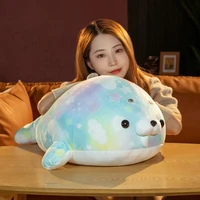 70cm cute stuffed starry sky sea lion plush toy soft pillow kawaii cartoon animal seal toy doll for kids lovely chilrens gift
